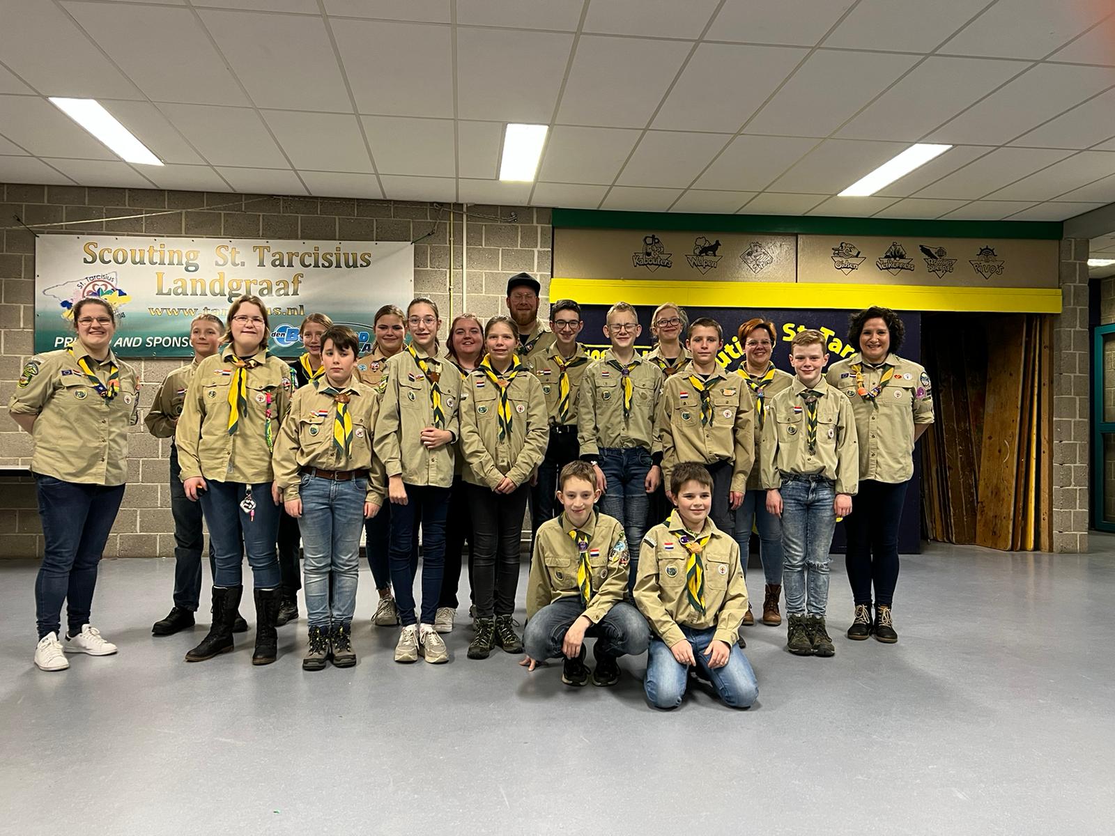 groepsfoto scouts